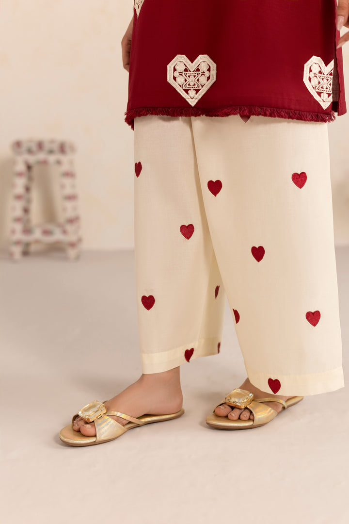 MAROON M001 - 2PC EMBRIODERED