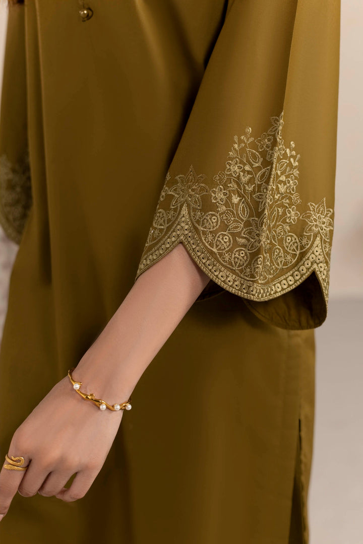 OLIVE O003 - 2PC EMBROIDERED