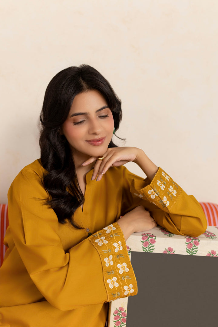 MUSTARD MD004 - 2PC EMBROIDERED