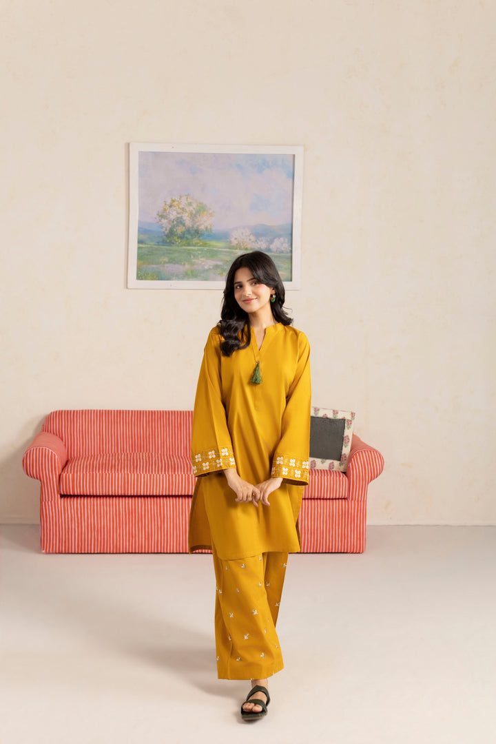 MUSTARD MD004 - 2PC EMBROIDERED