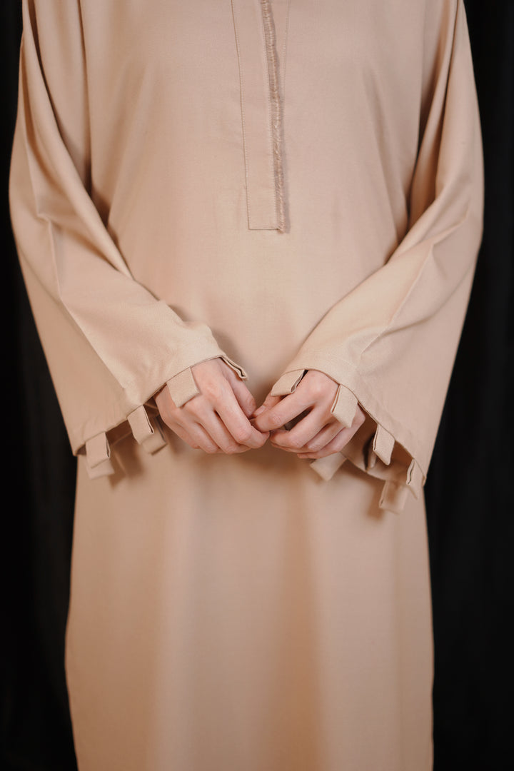 2PC Linen Solid CS05 - Camel