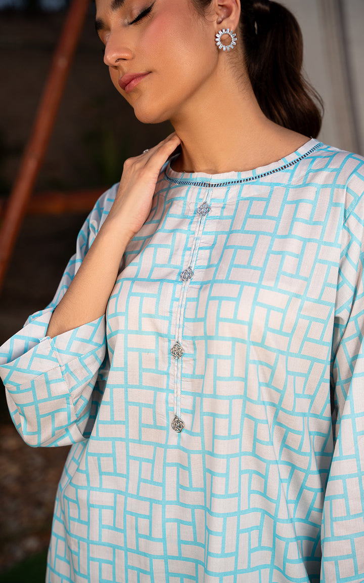 2PC Unstitched -Lawn PR19-MNZ