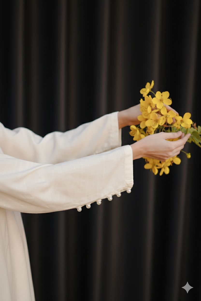 2PC LINEN SOLID OS02 - OffWhite