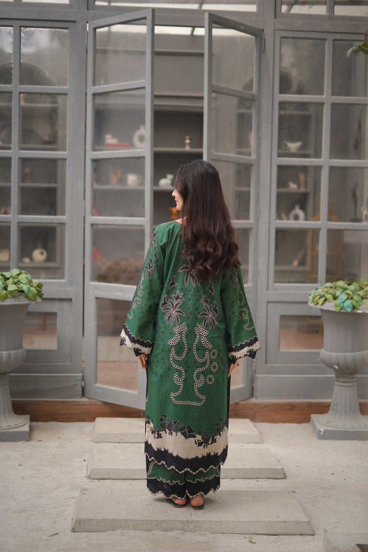2PC GREEN KHADDAR - 05