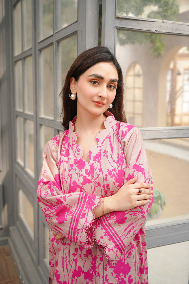2PC PINK & LILAC KHADDAR - 06