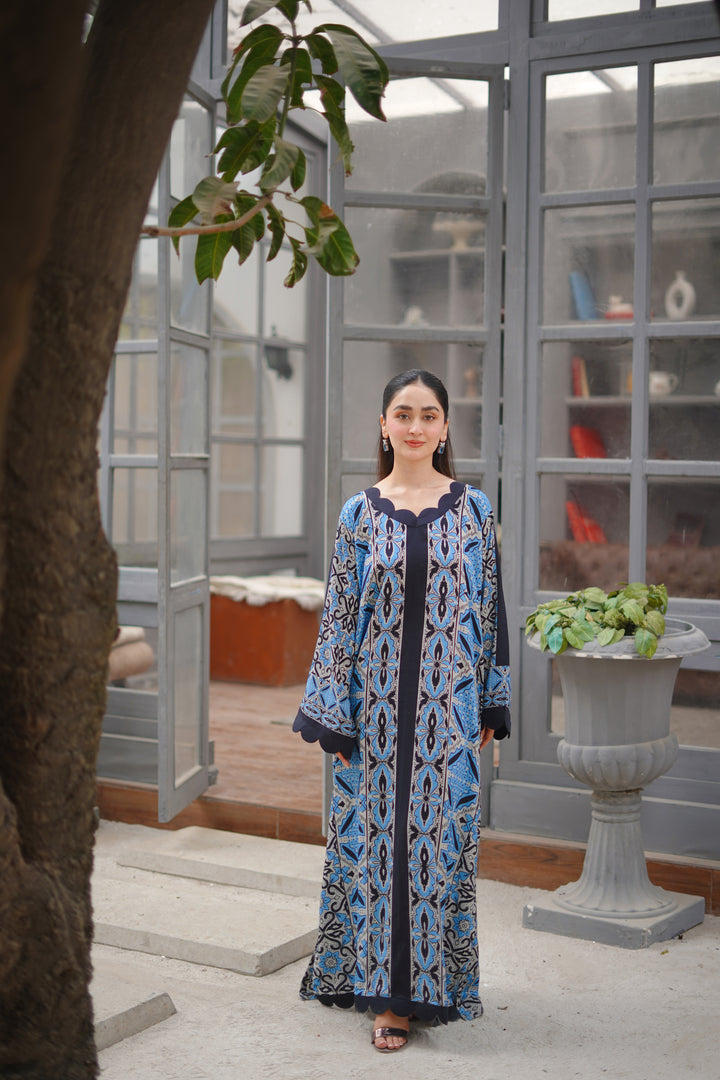 1PC KAFTAAN / KF-BLU-12