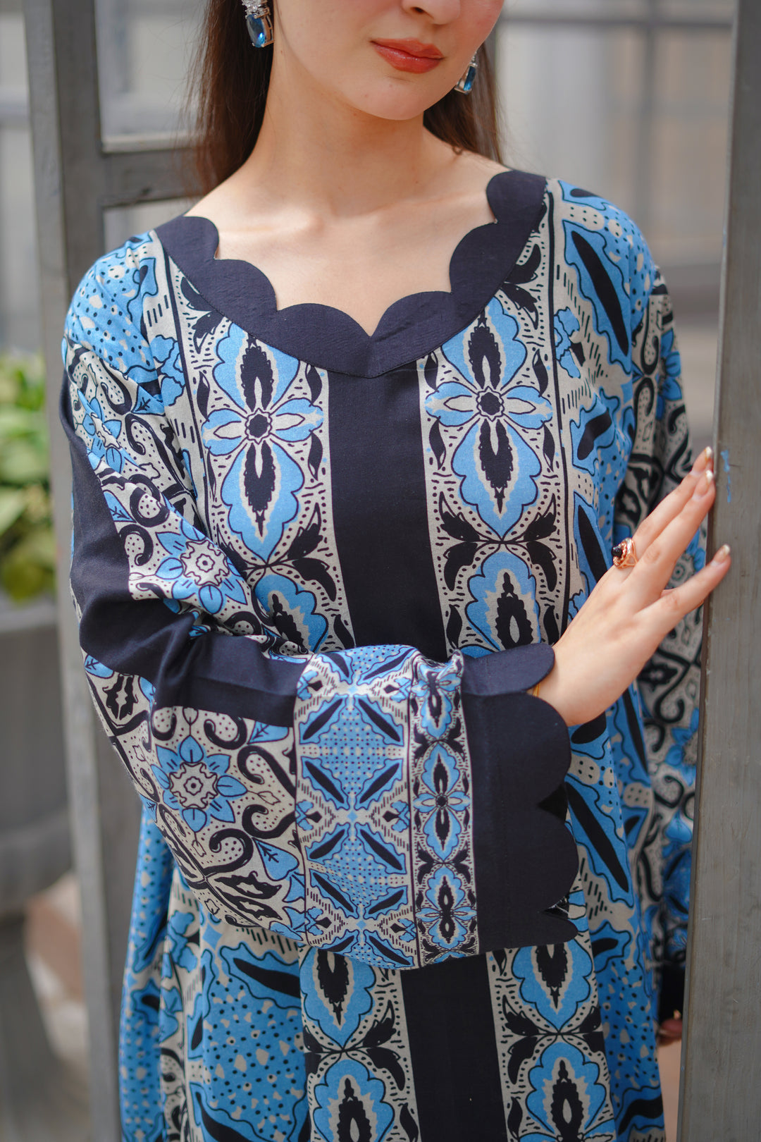 1PC KAFTAAN / KF-BLU-12