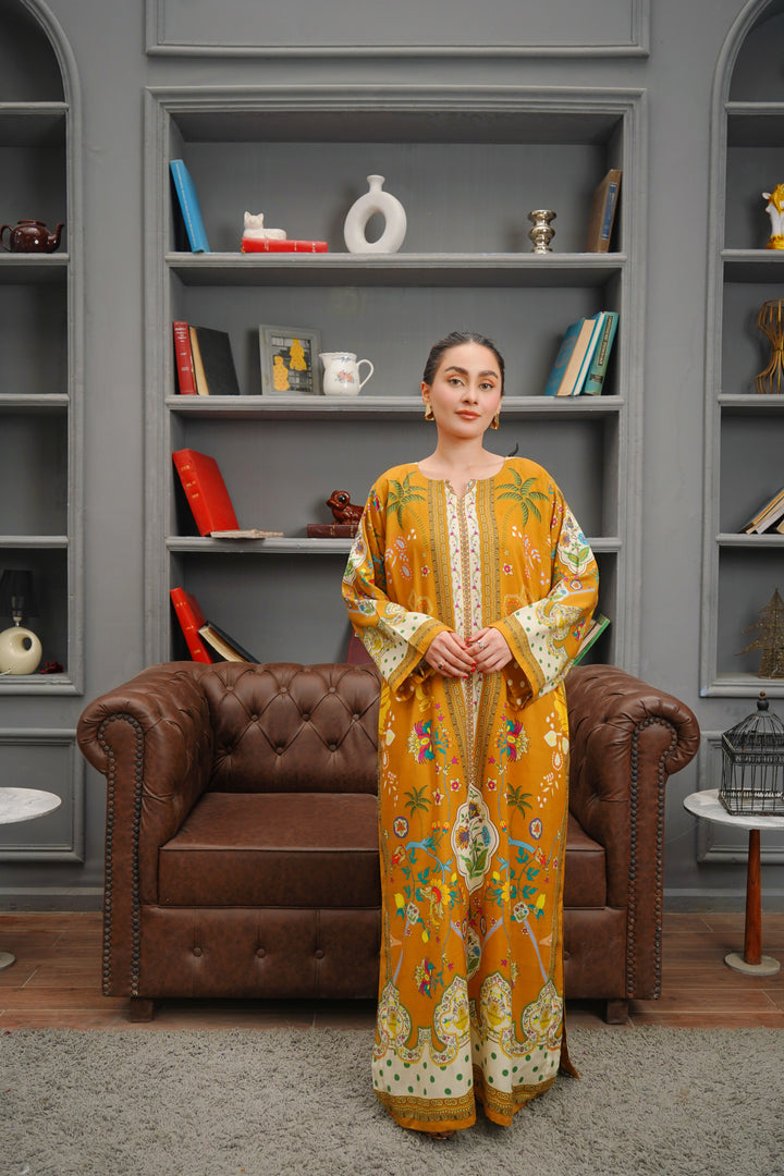 1PC KAFTAAN / KF-YLW-17