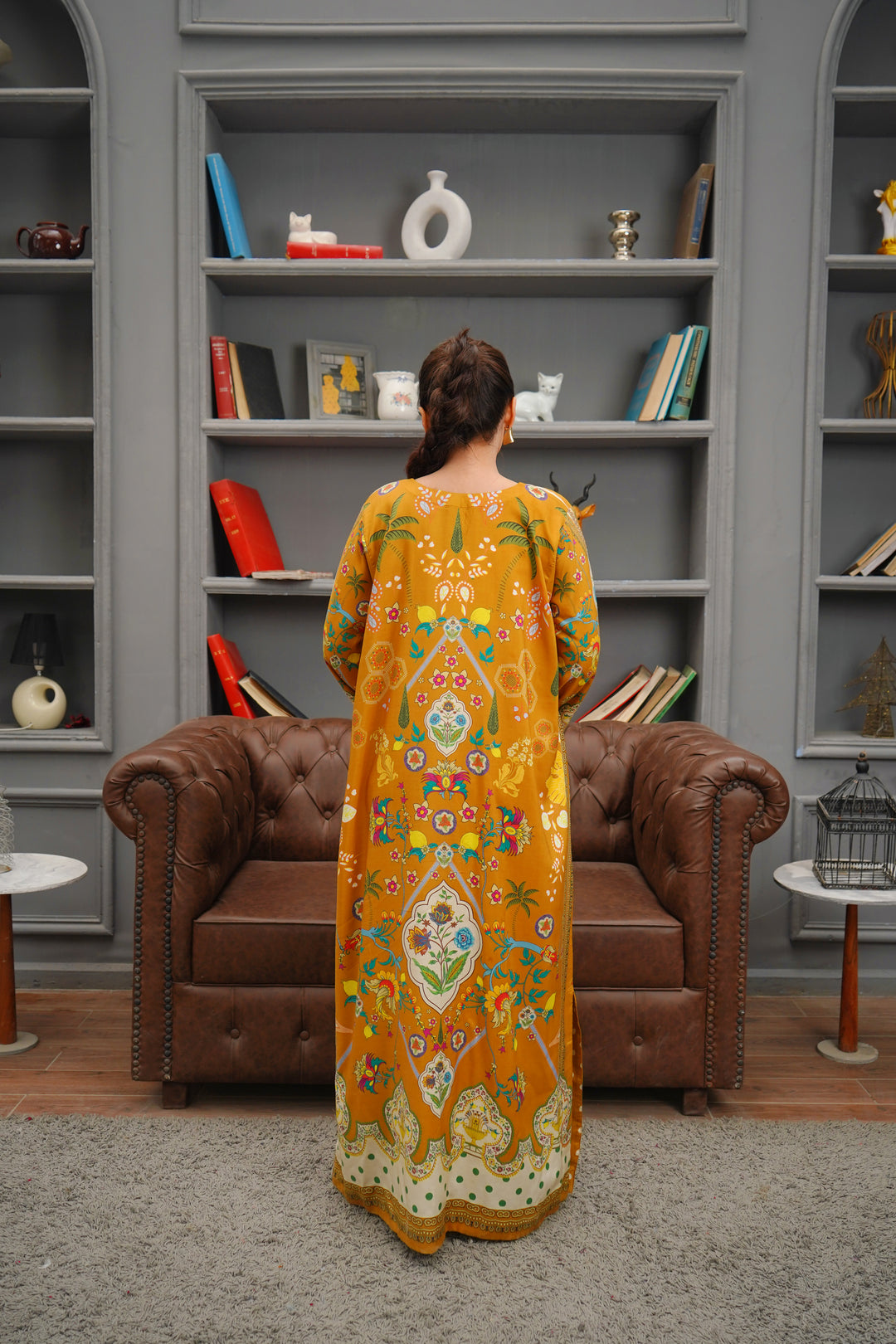 1PC KAFTAAN / KF-YLW-17